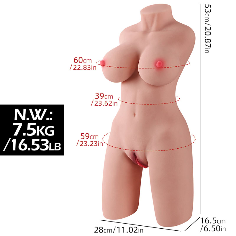 Lucinda 7,5 kg lutka za seks s velikim grudima i torzo - 7,5 kg 2 7,5 kg