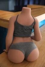 Realistisk sexdocka-torso med avtagbart silikonhuvud och -kropp, naturtro mini-sexdocka för sällskap och intimitet, högkvalitativt material, detaljerat hantverk, perfekt för vuxen njutning och samlare.