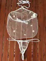 Adjustable Mesh Tie Sexy Lingerie Set - Image 3