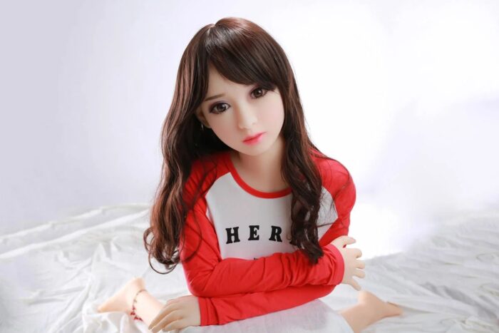 Realistic Sex Doll Mini With A Lifelike Face And Long Brown Hair, Perfect For Companionship And Realistic Experiences. Designed For Those Seeking High-Quality, Compact, And Customizable Sex Dolls.