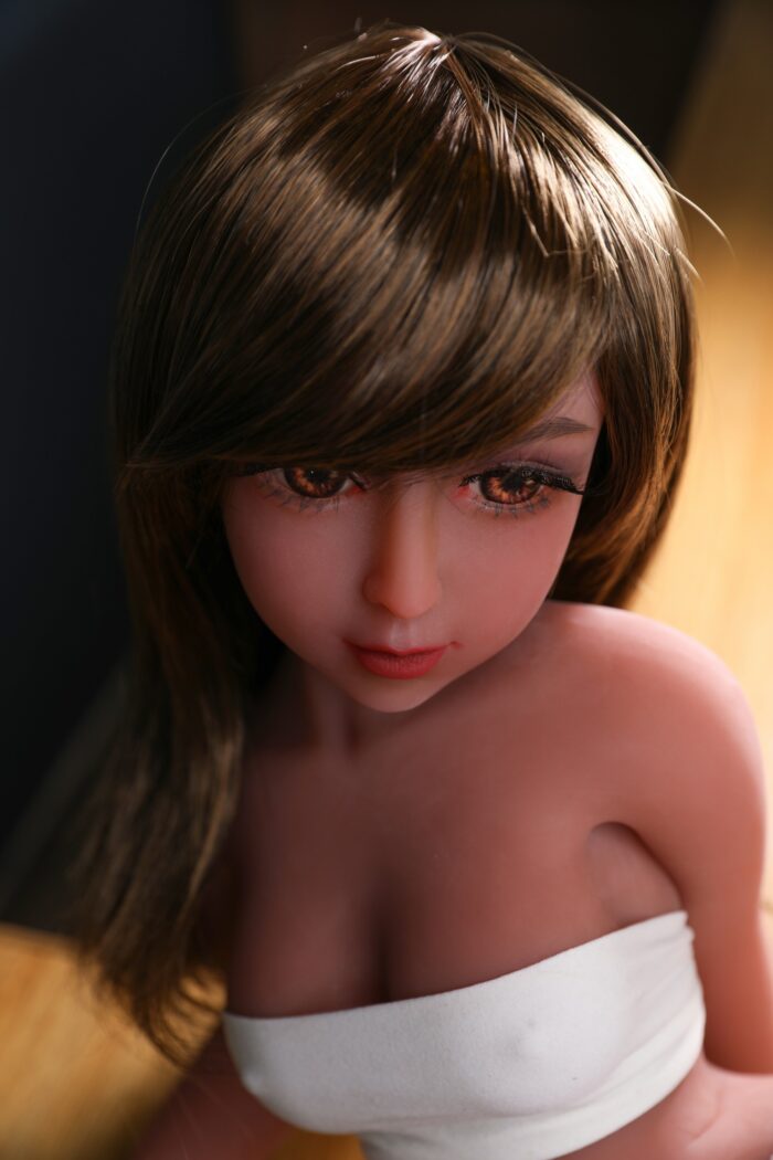 Realistic Silicone Sex Doll With Detailed Features, Brown Hair, And Lifelike Skin Texture, Perfect For Companionship And Intimacy.